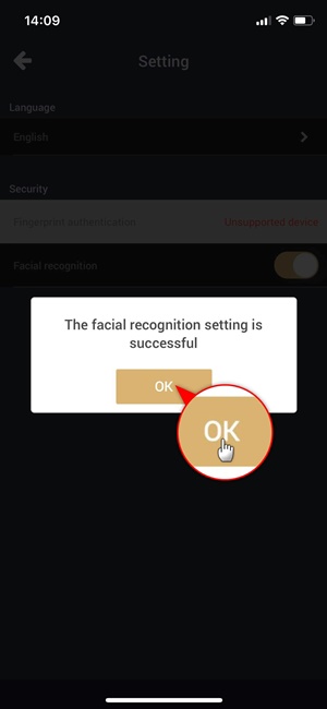 Simple 5 steps to Set Up Facial Recognition Login on 9KING-5