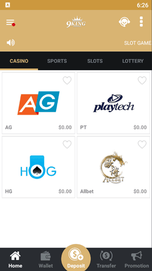 How to log in to the Malaysia 9KING Entertainment App-3
